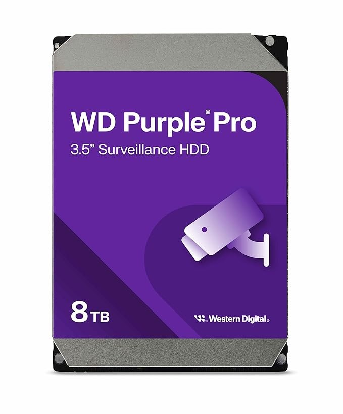 WD8002PURP, Western Digital 8TB WD Purple Pro Surveillance Internal Hard Drive HDD   