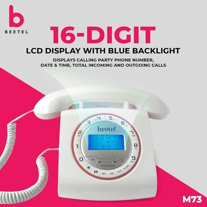 Beetel M73N , Beetel M73N Caller ID Corded Landline Phone  