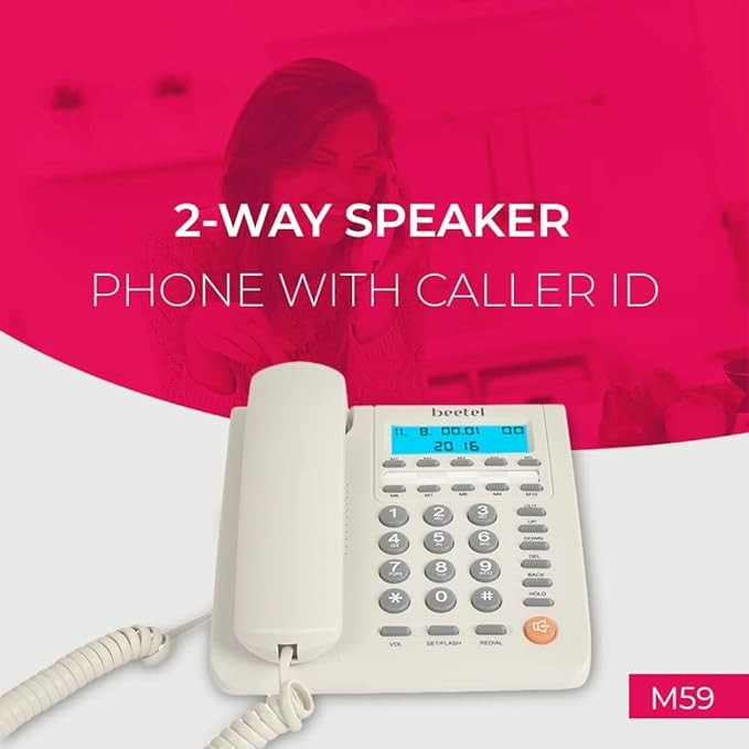Beetel M59n Caller ID Corded Landline Phone, Beetel M59n Caller ID Corded Landline Phone   